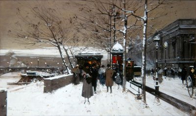 Quai de Seine autorstwa Eugene Galien-Laloue