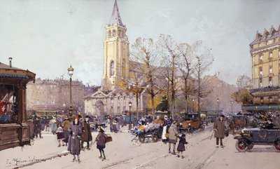 St. Germaine de Pres autorstwa Eugene Galien-Laloue
