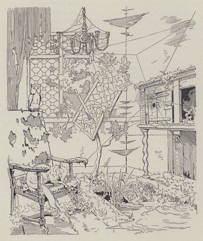 Scena z La Dame de Gai-Fredon, autorstwa Quatrellesa (Ernest L