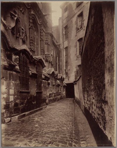 Dawna kostnica Saint-Gervais-Saint-Protais, rue François Miron autorstwa Eugène Atget