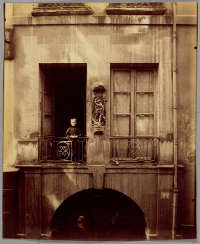 Dawne Collège de Chanac, 12 rue de Bièvre autorstwa Eugène Atget