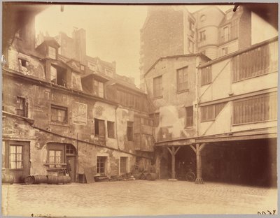Zajazd Biały Koń, rue Mazet 5 autorstwa Eugène Atget