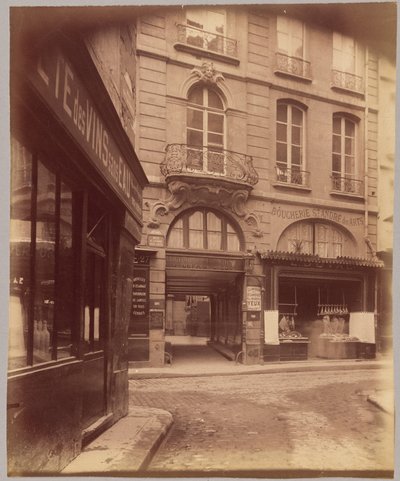 Balkon, rue Saint-André-des-Arts autorstwa Eugène Atget