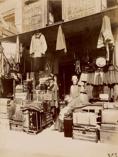 Sklep - rue du Petit Thomas autorstwa Eugène Atget