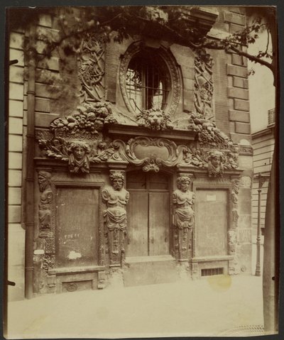 Hôtel Fieubet, Quai des Célestins autorstwa Eugène Atget