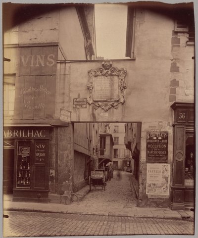 Zaułek Barbette autorstwa Eugène Atget