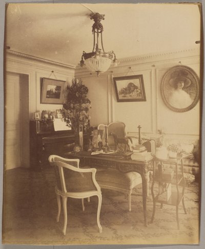 Wnętrze pana F., maklera giełdowego, rue Montaigne autorstwa Eugène Atget