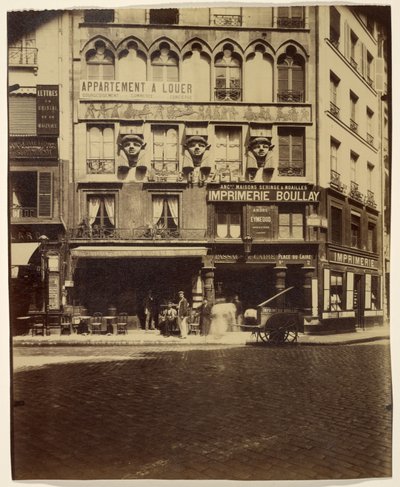 Dom, Place du Caire 2 (budynek, Place du Caire) autorstwa Eugène Atget