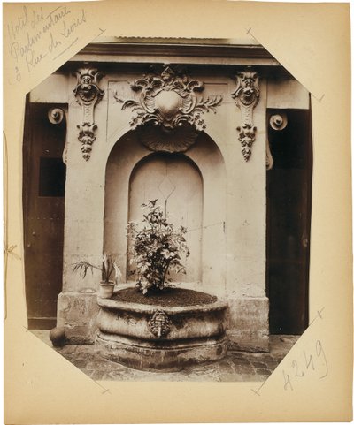 Strona z albumu „Dokumenty do historii starego Paryża”, ok. 1910 (odbitka albumowa) (zob. także 622596-600) autorstwa Eugène Atget