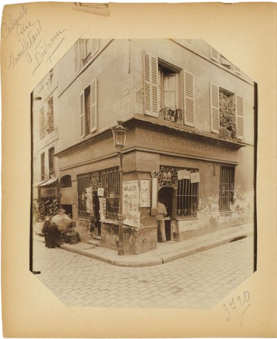 Strona z albumu "Dokumenty do historii starego Paryża", ok. 1910 autorstwa Eugène Atget