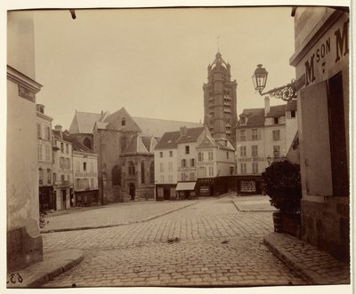 Pontoise, Place du Grand Martroy autorstwa Eugène Atget