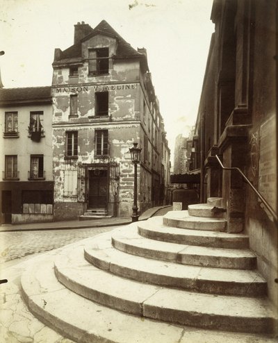 Rue de la Montagne-Sainte-Geneviève autorstwa Eugène Atget