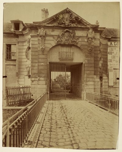 Stains, dawne pied-à-terre książąt Orleanu autorstwa Eugène Atget
