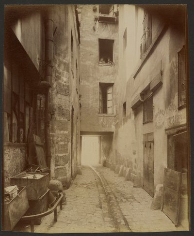 Stary dziedziniec, Rue Quincampoix 22 (4.) autorstwa Eugène Atget