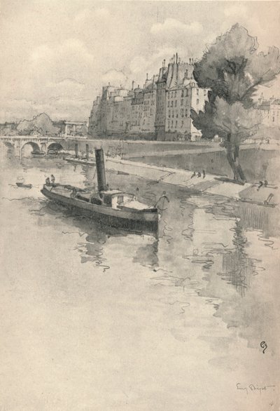 Quai des Orfevres, 1915 autorstwa Eugene Bejot