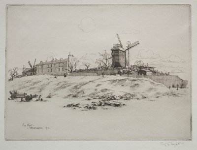 Moulin de la Galette, Montmartre autorstwa Eugene Bejot