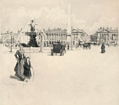 Place de la Concorde, 1915 autorstwa Eugene Bejot