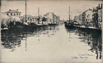 Kanał św. Marcina, 1915 autorstwa Eugene Bejot
