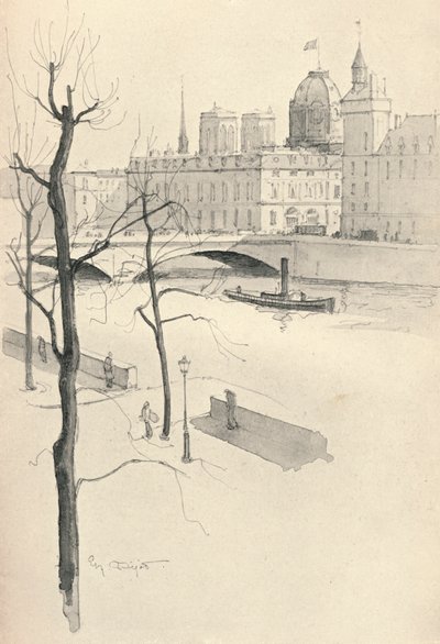 Pont au Change, 1915 autorstwa Eugene Bejot