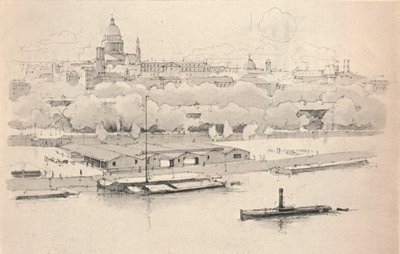 Quai St Bernard, 1915 autorstwa Eugene Bejot