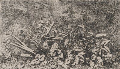 Pług z roślinami łopianowymi, 1858. autorstwa Eugene Bléry