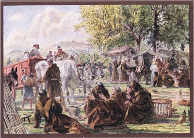 Kapituła Matki Bożej Anielskiej pod Asyżem, 1919 autorstwa Eugene Burnand
