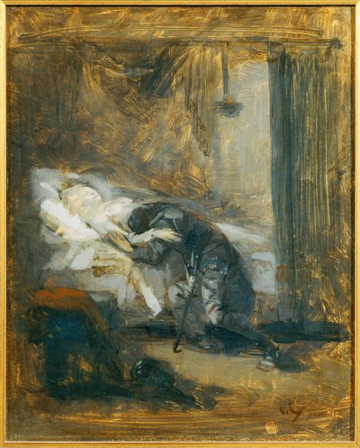 Scene de Theatre - Scena w teatrze ... (obraz na płótnie) autorstwa Eugène Carrière