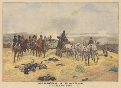 Marszałek Massena w bitwie pod Wagram, 6 lipca 1809 autorstwa Eugene Chaperon
