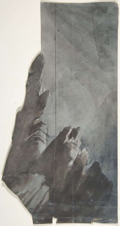 Projekt scenografii, 1830-90. autorstwa Eugene Ciceri