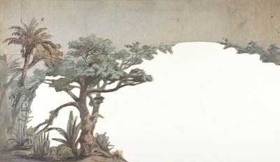 Projekt scenografii w Operze, Paryż, 1828-90. autorstwa Eugene Ciceri