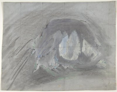 Projekt scenografii w Operze, Paryż, 1828-90. autorstwa Eugene Ciceri