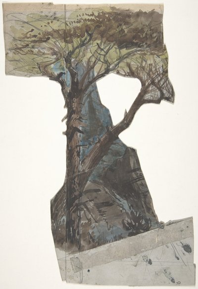 Projekt scenografii w Operze, Paryż, 1830-90. autorstwa Eugene Ciceri