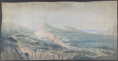 Projekt scenografii w Operze, Paryż, 1830-90. autorstwa Eugene Ciceri