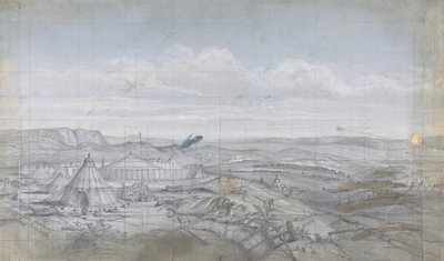 Projekt scenografii w Operze, Paryż, 1830-90. autorstwa Eugene Ciceri