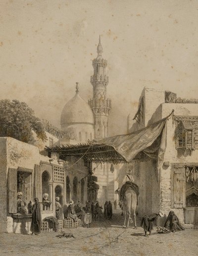 Meczet Aboulala w Boulaq autorstwa Eugene Ciceri