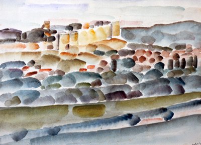 „Przejście przez zamek-fort”, c1918-1936 autorstwa Eugene Dabit