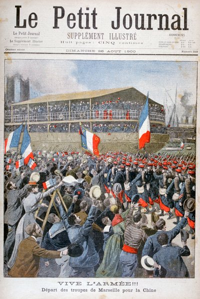 Wojska francuskie wyruszające do Chin, 1900 autorstwa Eugene Damblans