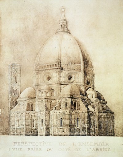 Katedra we Florencji od wschodu, z "Fragments d