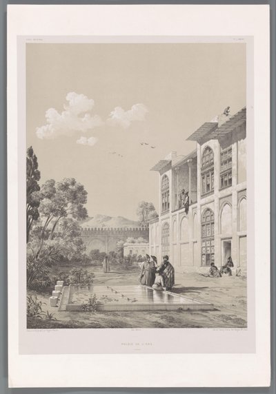 Widok w ogrodzie Arg autorstwa Karima Khan Palais de l
