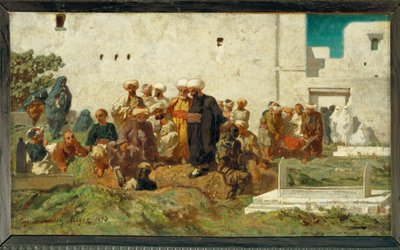 Enterrement maure - pogrzeb mauretański ... autorstwa Eugène Fromentin