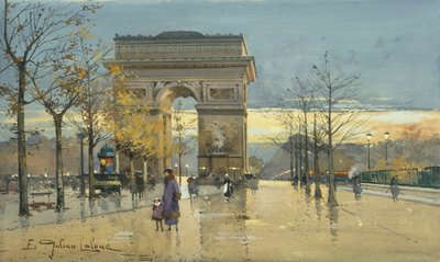 Łuk triumfalny autorstwa Eugene Galien Laloue