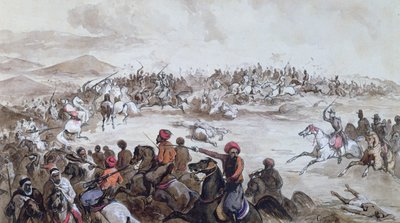 Pojmanie plemienia Abd el-Kadera (1808-83) przez Henryka d