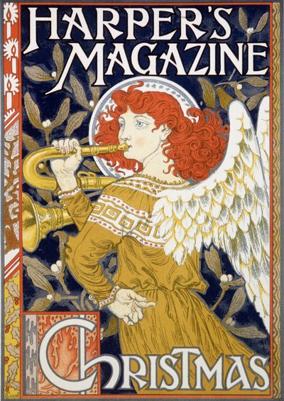 Angel Sound of the Trumpet - amerykański plakat bożonarodzeniowy do „Harper