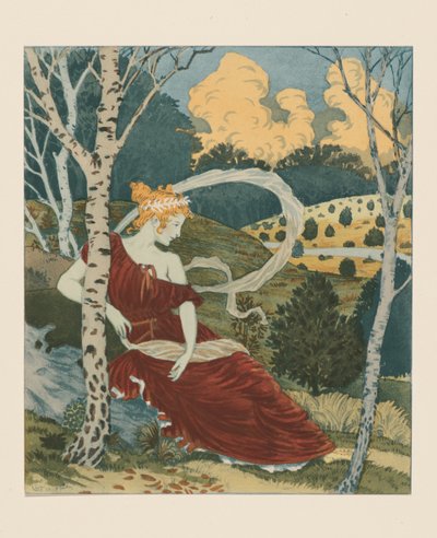W lesie ok. 1899 r. autorstwa Eugene Grasset