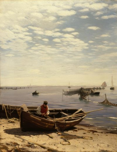 E. Dücker, plaża nad Bałtykiem autorstwa Eugene Gustav Dücker