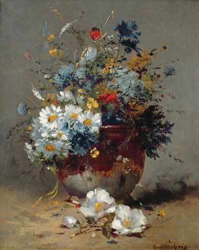 Stokrotki i Chabry autorstwa Eugene Henri Cauchois