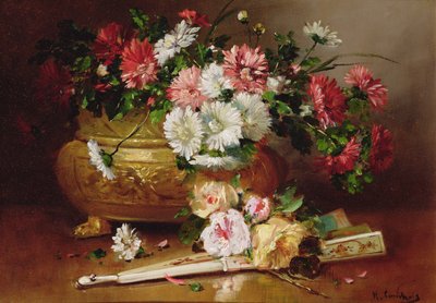 Martwa natura z wentylatorem autorstwa Eugene Henri Cauchois