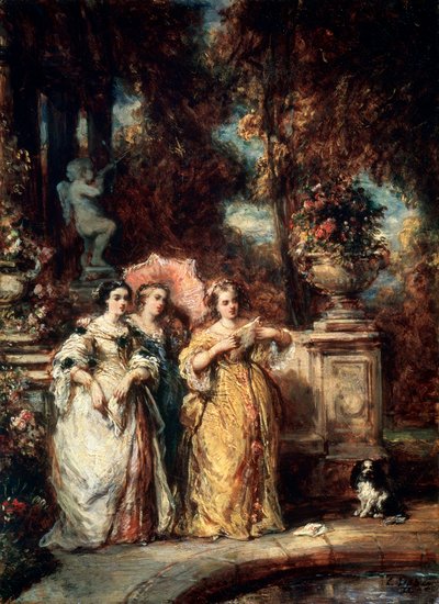 Spacer, 1852. autorstwa Eugene Isabey