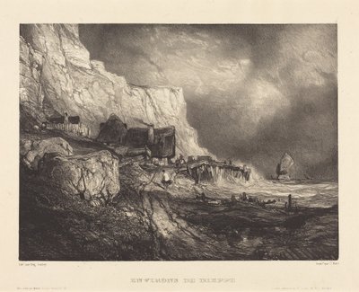 Okolice Dieppe autorstwa Eugene Isabey