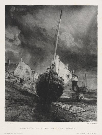 Six Marines: Pamiątka z Saint Valéry sur Somme autorstwa Eugene Isabey